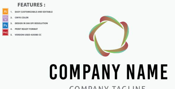 Шаблон логотипа на тему графика