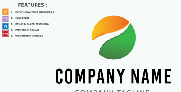 Шаблон логотипа на тему графика