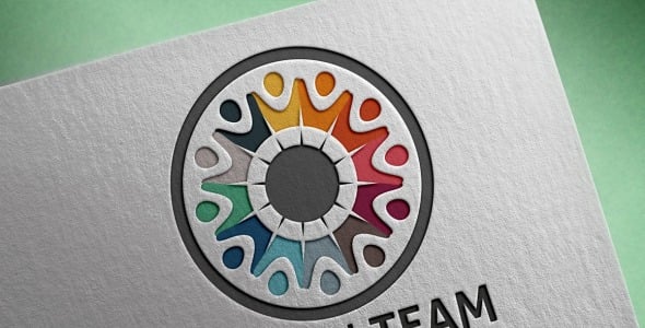 Шаблон логотипа на тему графика