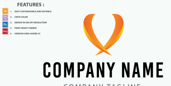 Шаблон логотипа на тему графика