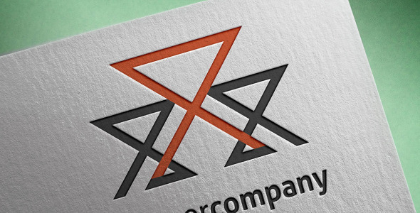 Шаблон логотипа на тему графика