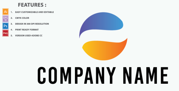 Шаблон логотипа на тему графика