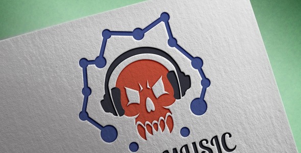 Шаблон логотипа на тему графика