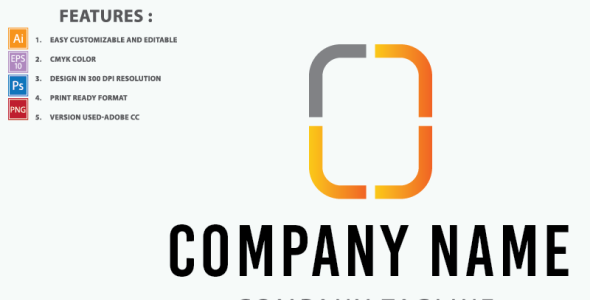 Шаблон логотипа на тему графика