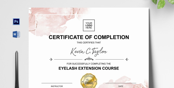 Шаблон сертификата на тему графика