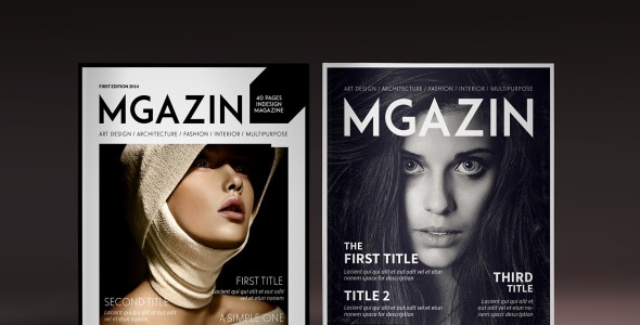 Magazine Template на тему графика