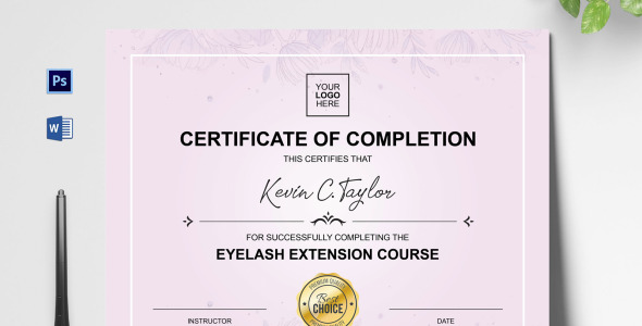 Шаблон сертификата на тему графика