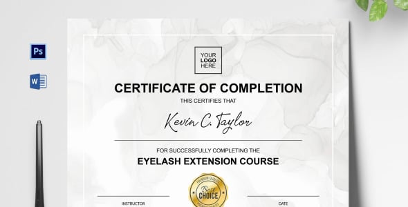 Шаблон сертификата на тему графика