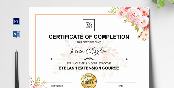 Шаблон сертификата на тему графика