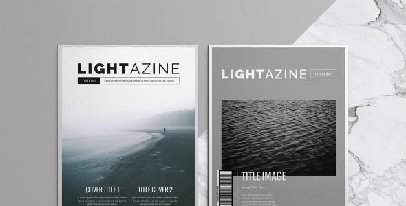 Magazine Template на тему графика