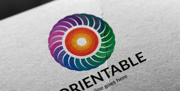 Шаблон логотипа на тему графика