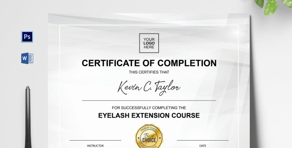 Шаблон сертификата на тему графика