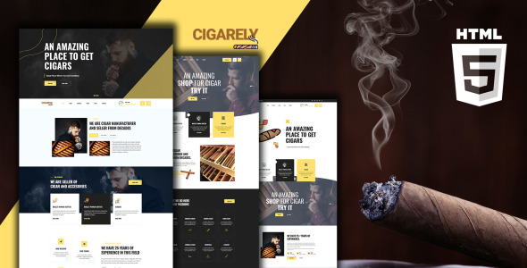 Cigar Shop Website Template