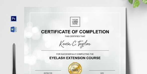 Шаблон сертификата на тему графика