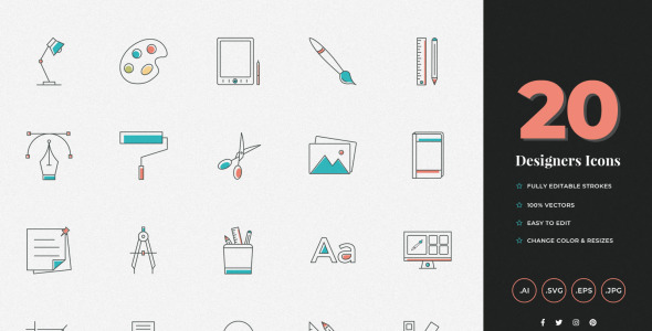 Набор иконок на тему text