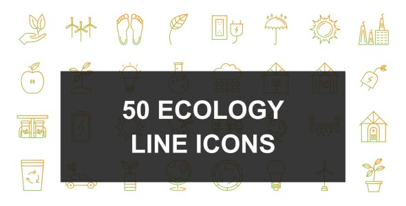 Набор иконок на тему nature