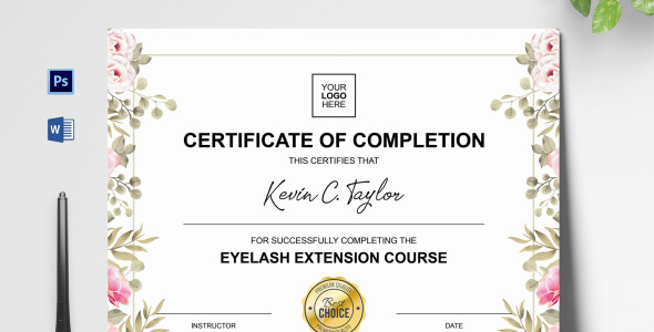 Шаблон сертификата на тему графика