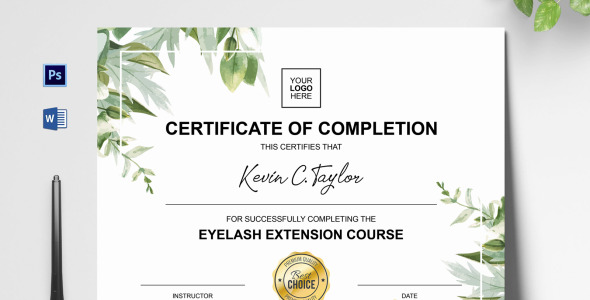 Шаблон сертификата на тему графика