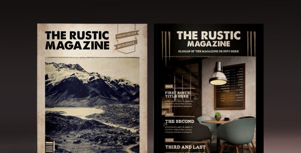 Magazine Template на тему графика