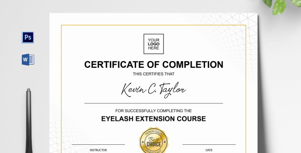 Шаблон сертификата на тему графика