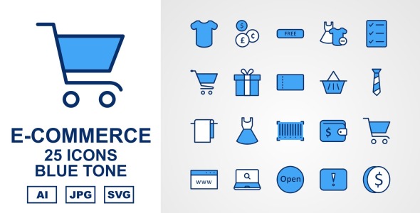 Набор иконок на тему shopping