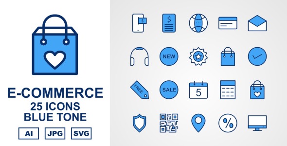 Набор иконок на тему shopping