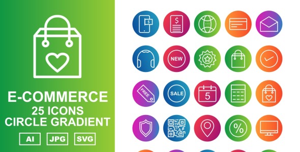 Набор иконок на тему shopping