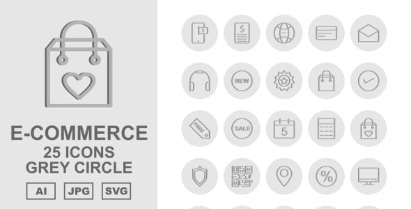 Набор иконок на тему shopping