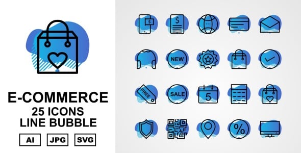 Набор иконок на тему shopping