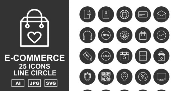 Набор иконок на тему shopping