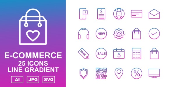 Набор иконок на тему shopping