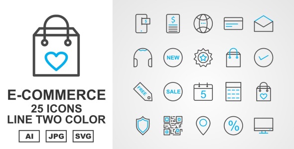 Набор иконок на тему shopping