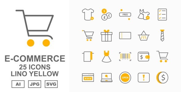 Набор иконок на тему shopping