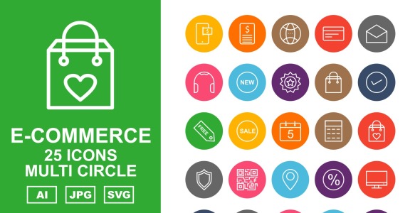 Набор иконок на тему shopping