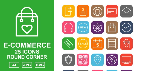 Набор иконок на тему shopping