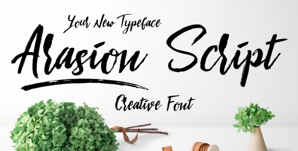 Шрифт на тему графика