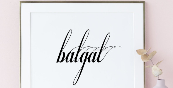 Шрифт на тему графика