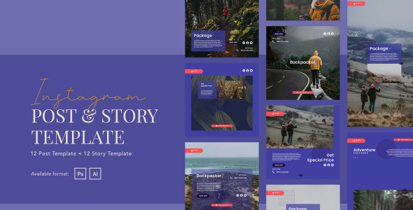 Шаблон для соцсетей на тему графика