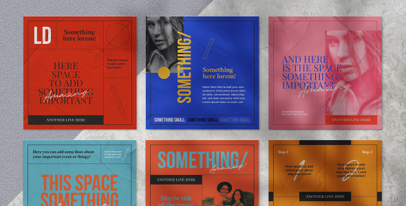 Шаблон для соцсетей на тему графика