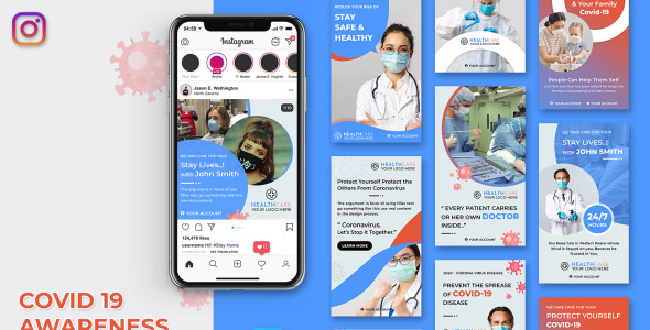 Шаблон для соцсетей на тему графика