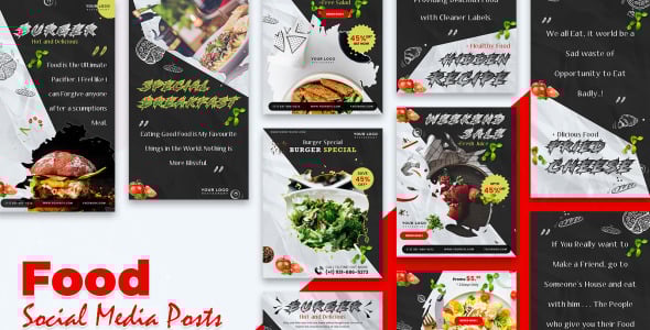 Шаблон для соцсетей на тему графика