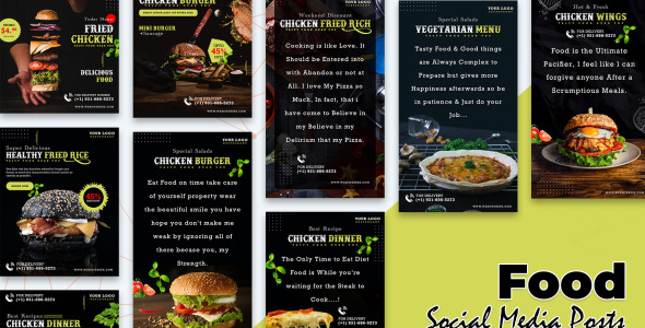 Шаблон для соцсетей на тему графика