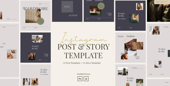 Шаблон для соцсетей на тему графика