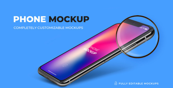 Мокап для продукта на тему графика