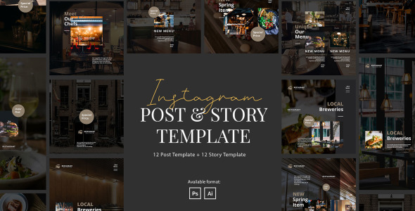 Шаблон для соцсетей на тему графика