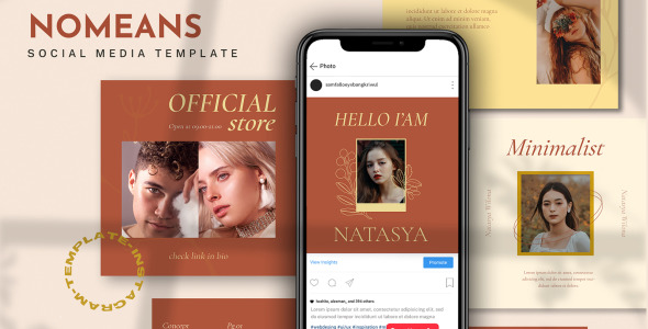 Шаблон для соцсетей на тему графика