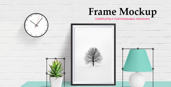 Мокап для продукта на тему графика