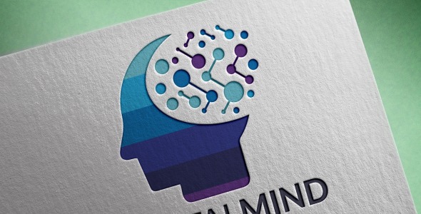 Шаблон логотипа на тему графика