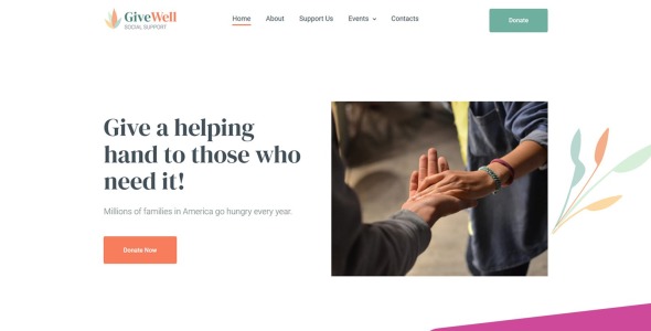 Donation Moto CMS 3 Template