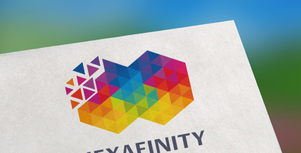 Шаблон логотипа на тему графика